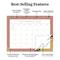 TF Publishing 2026-27 Artisan Legacy Desk Pad Monthly Blotter Calendar